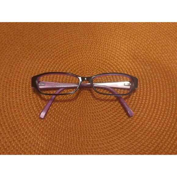 BULOVA “CHEMNITZ” Eyeglasses Frame Womens Petite 52-16-135 Black/Purple - Picture 6 of 9